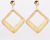 Gold hollow Out Statement Earrings Sacred Geometry