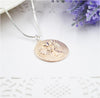 Double-Faced Guardian Angel Pendant Necklace