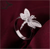 Crystal Zircon Dragonfly Jewelry Finger Rings