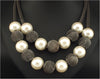 Pearl Metal Ball Women Chokers Statement Jewelry